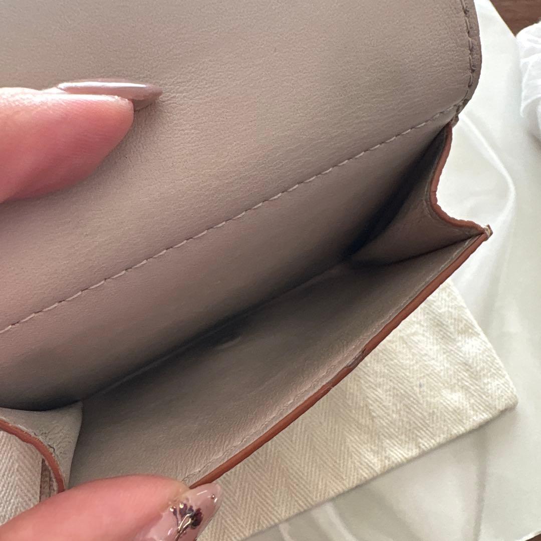 LOEWE 三つ折り財布 グレージュ