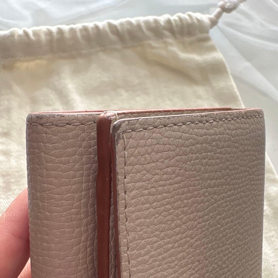 LOEWE 三つ折り財布 グレージュ