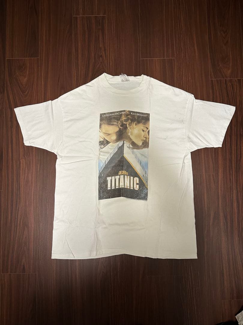 タイタニック 映画 Tシャツ ホワイト　ヴィンテージT XL WHITE