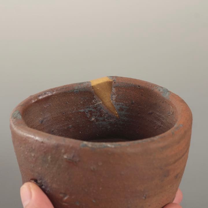 窯印のある 窯道具 半筒 茶碗 古備前 備前 常滑 古美術 古道具 アンティーク