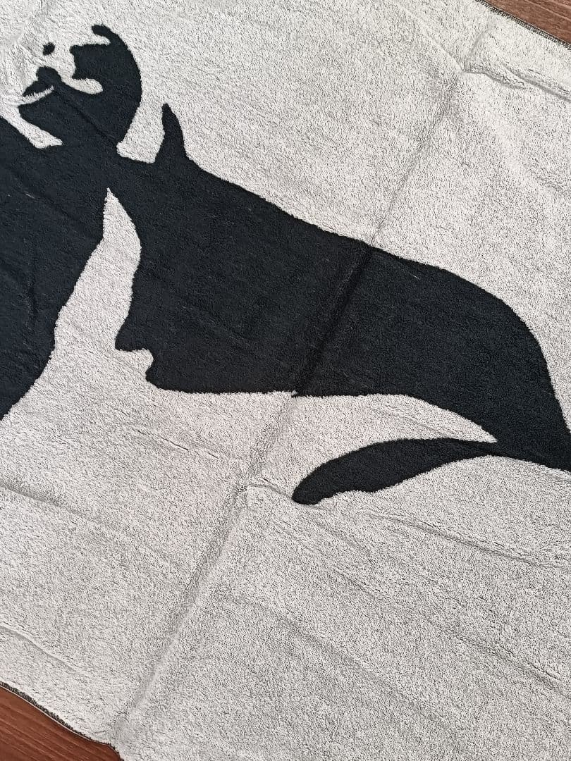 【未使用】矢沢永吉 スペシャルビーチタオル SBT （顔 ）リバーシブル 黒/白