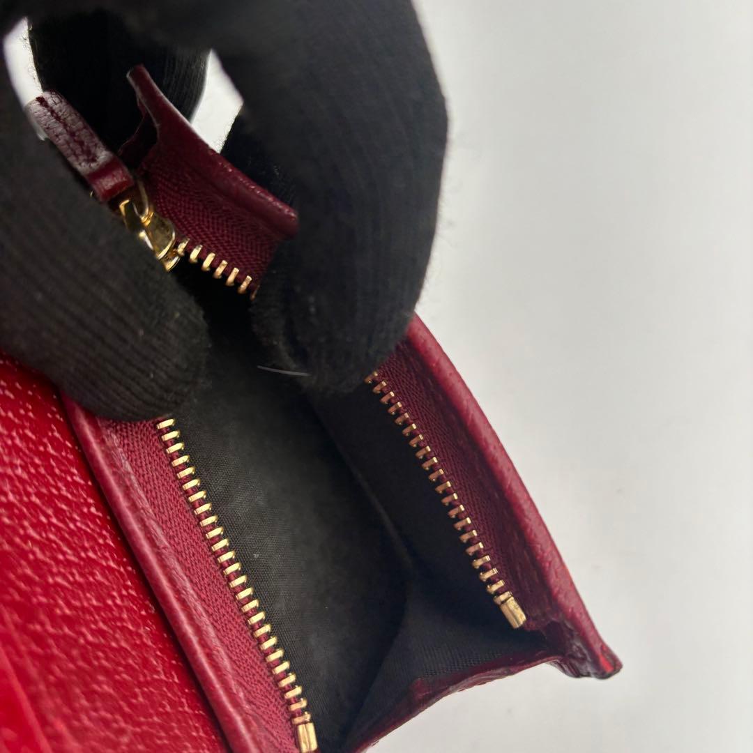 GUCCI ドラえもん 二つ折り財布 GG レザー レッド スプリーム コラボ