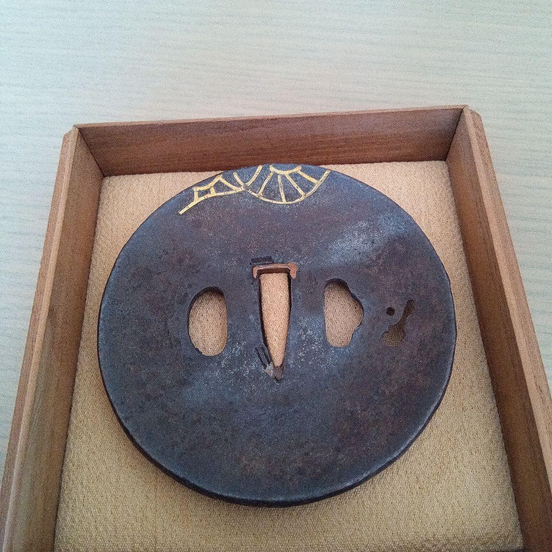 江戸時代の金無垢象嵌鍔