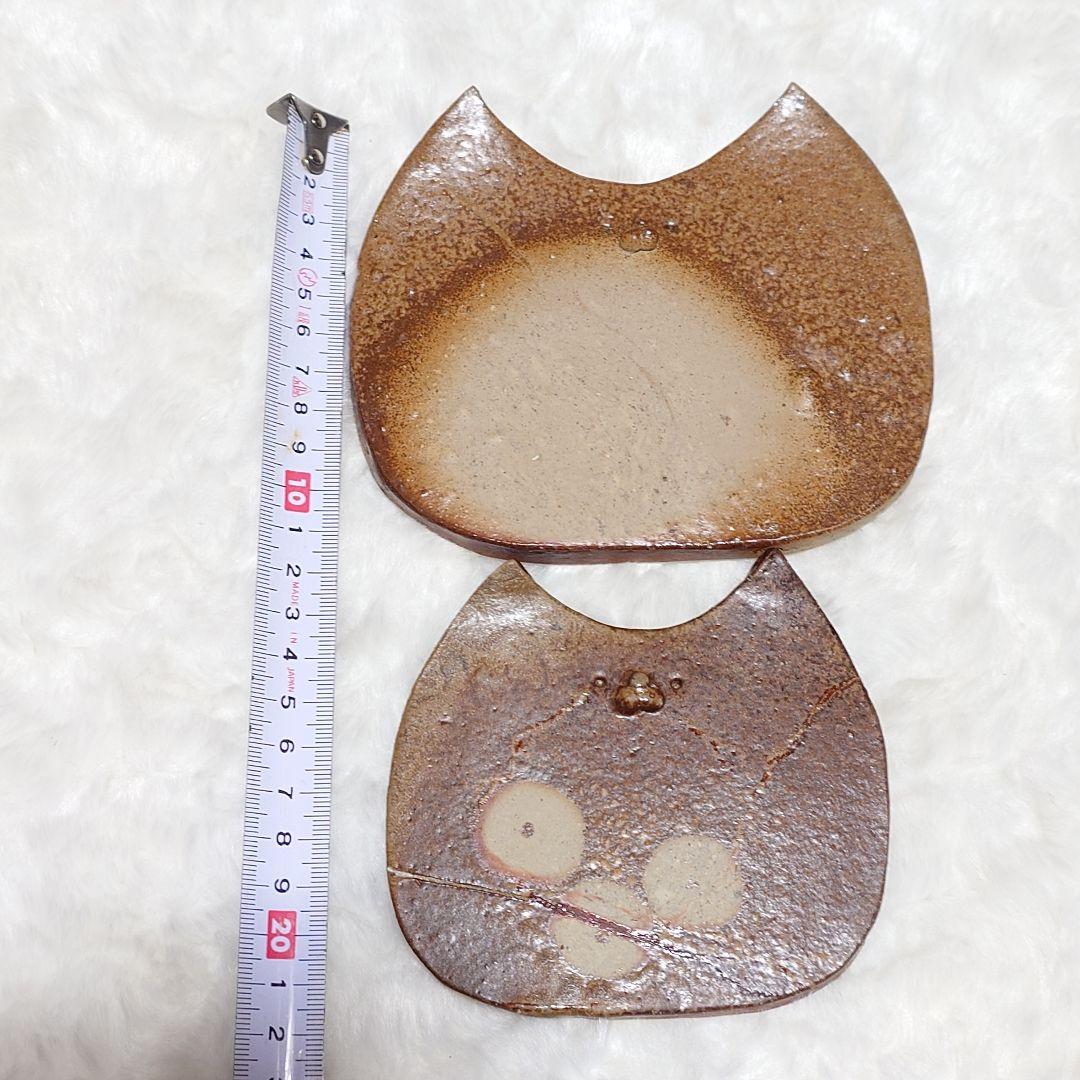 ◎【2600A】99.猫皿…備前焼