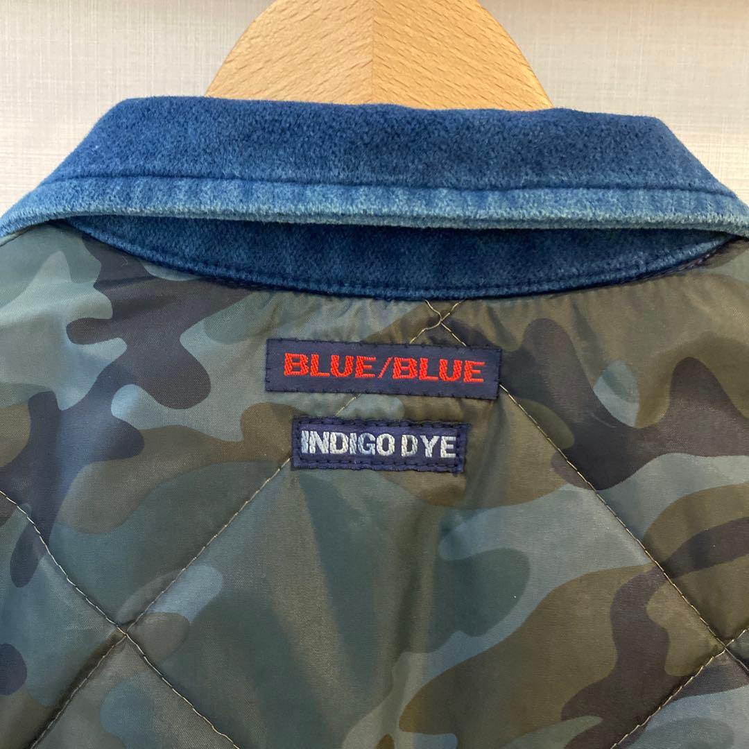 BLUE BLUEインディゴ　　　　　　 リバーシブルジャケット　迷彩