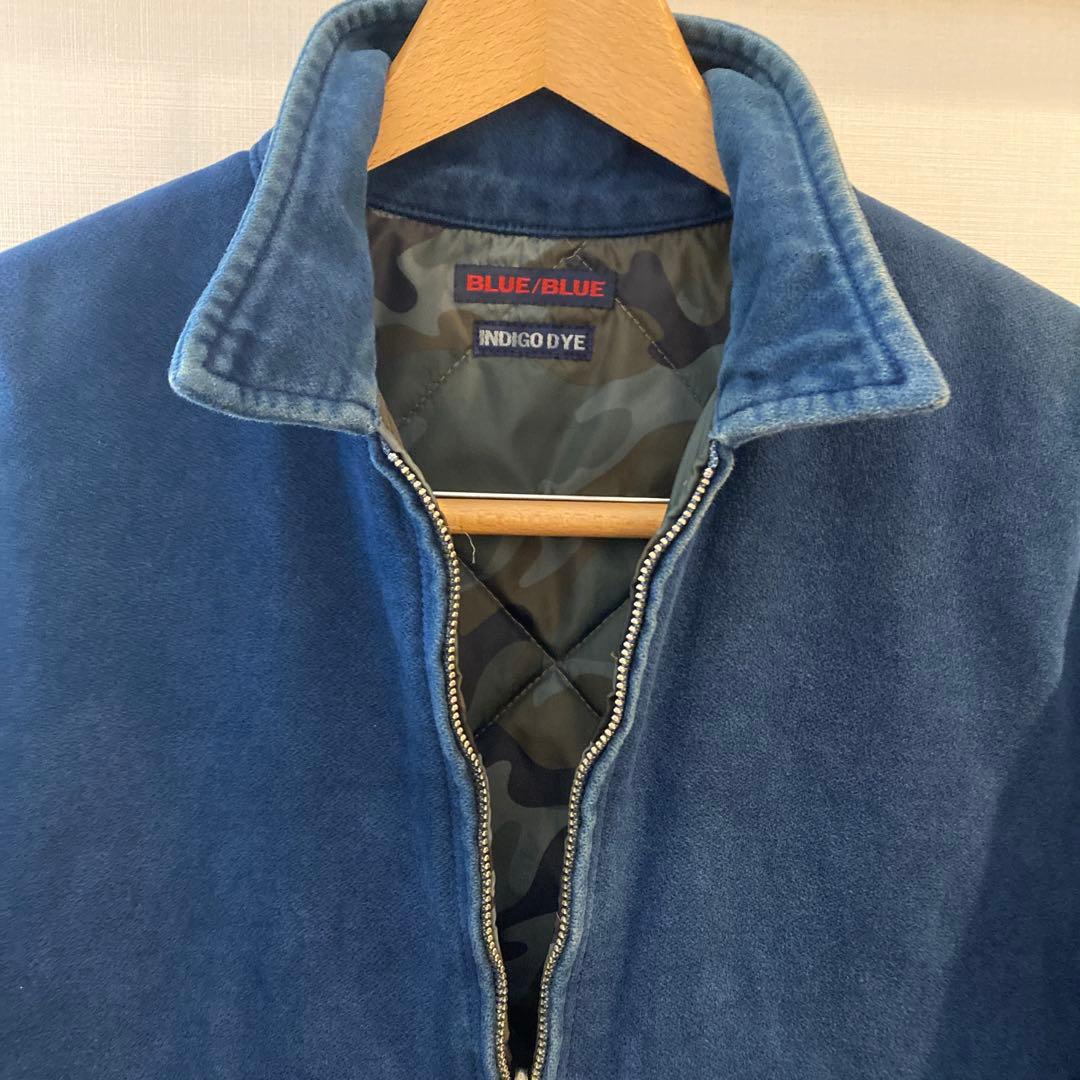 BLUE BLUEインディゴ　　　　　　 リバーシブルジャケット　迷彩