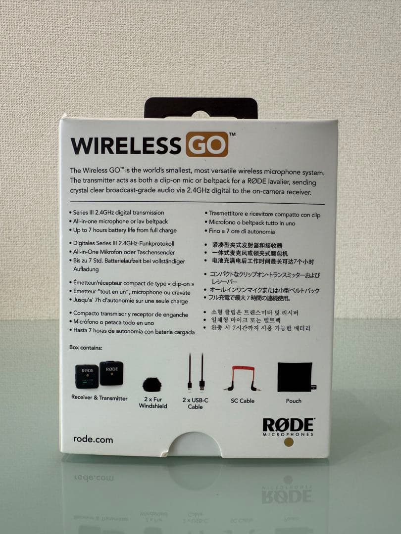 【美品】RØDE WIRELESS GO ワイヤレスマイクシステム