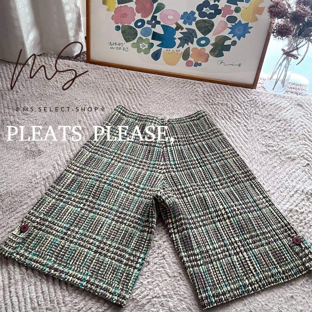 PLEATS PLEASE,プリーツプリーズ キュロット プリーツ パンツ