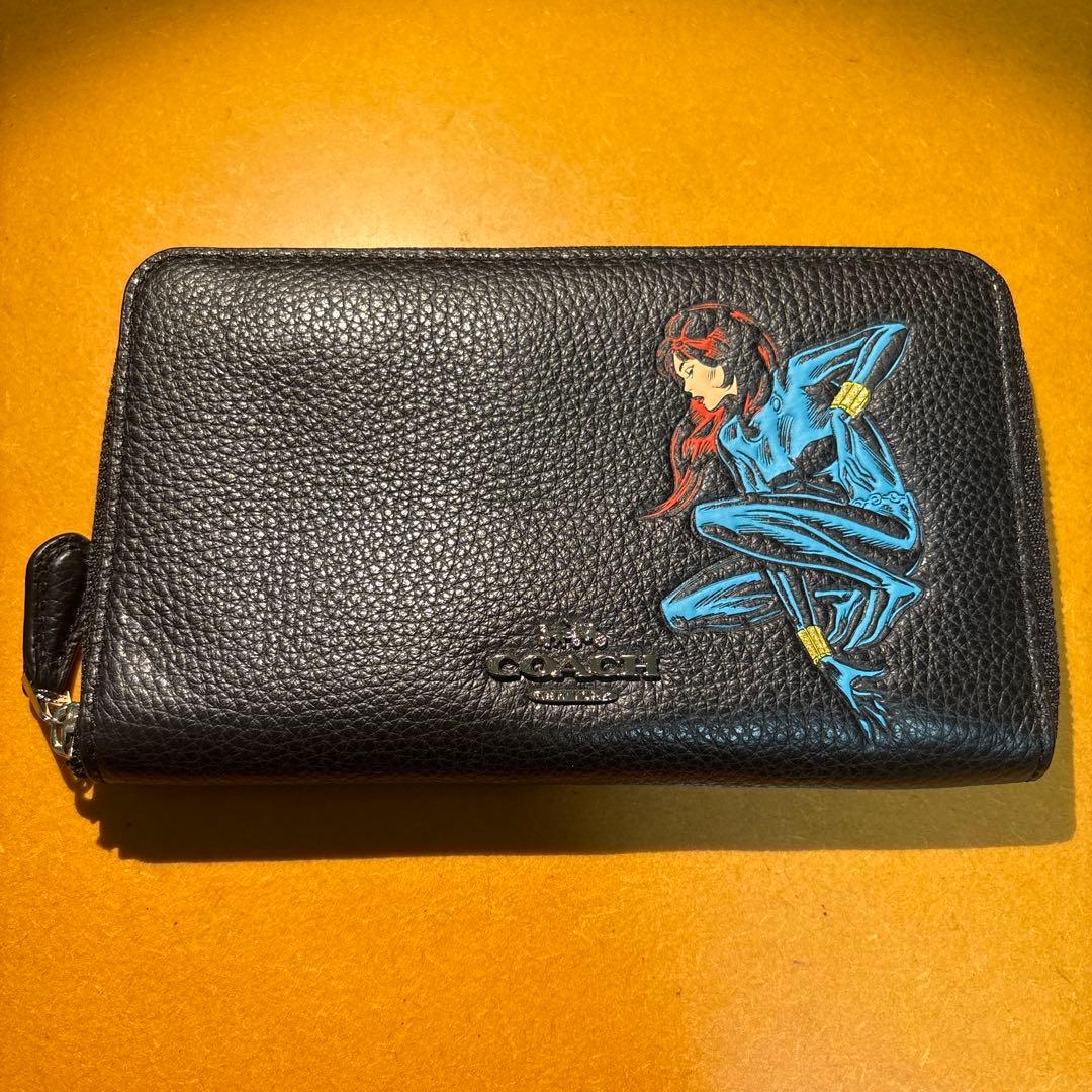 ブラックウィドウ　コーチ ペブルレザー