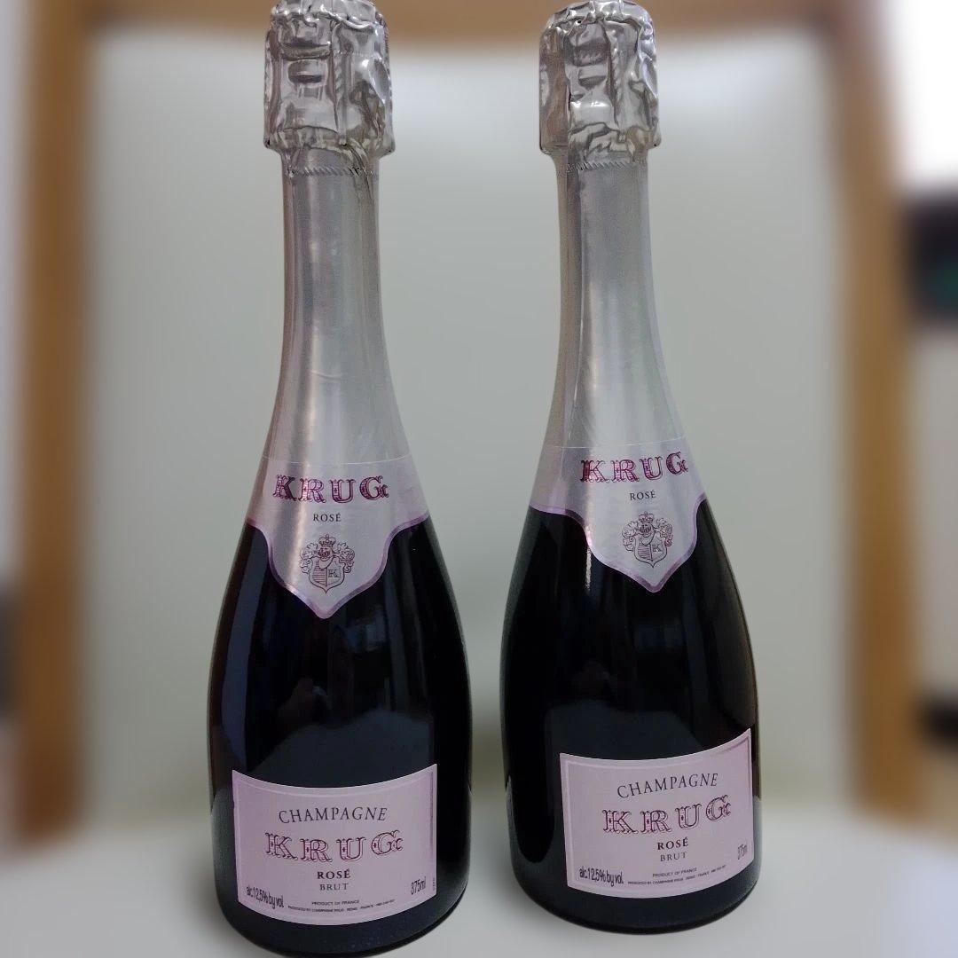 オコオコサン専用KRUG ロゼ シャンパン 375ml　二本セット
