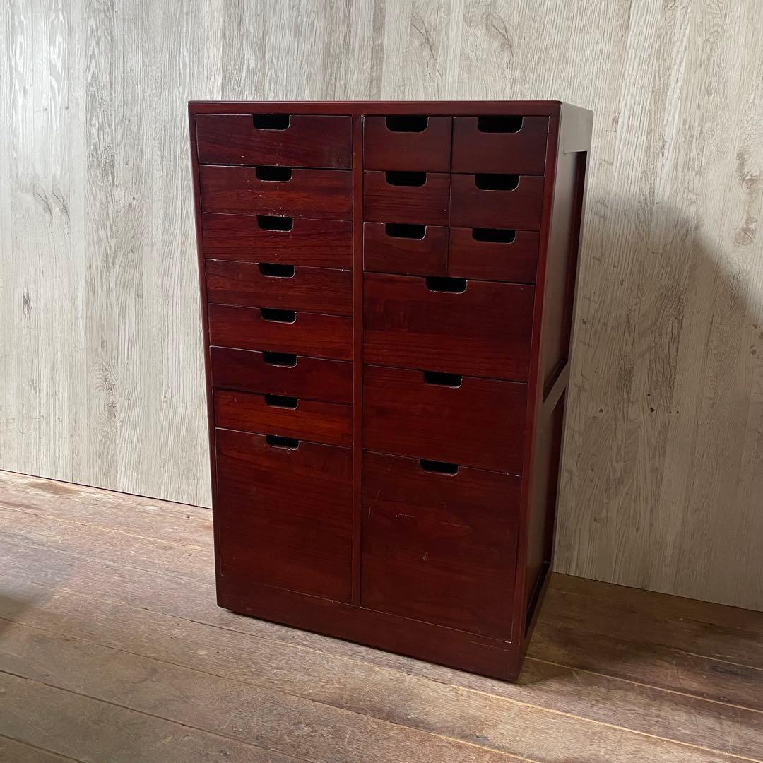 書類箪笥 書庫 桐製チェスト 便利仕分けチェスト キャスター付 大容量 書類棚