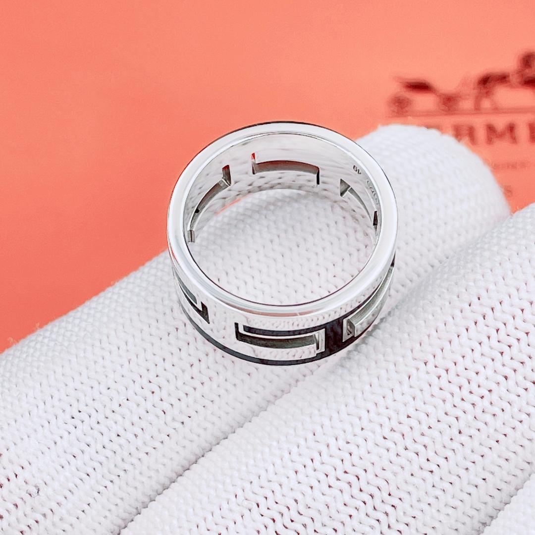 ◇エルメス◇ 新品仕上済 ムーヴ ムーブアッシュ リング 9号 925 7.1g