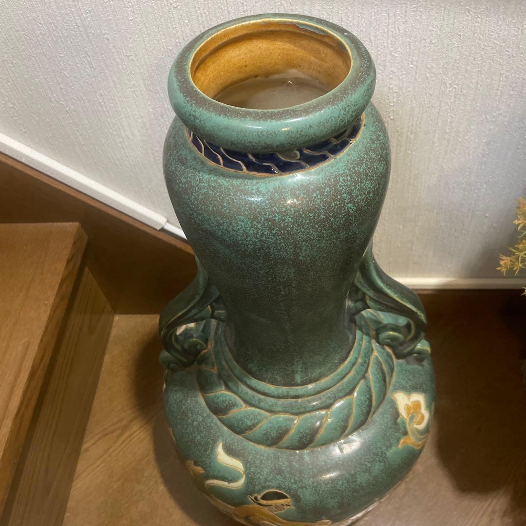 アジア アンテーク　陶器 壺型 陶芸品
