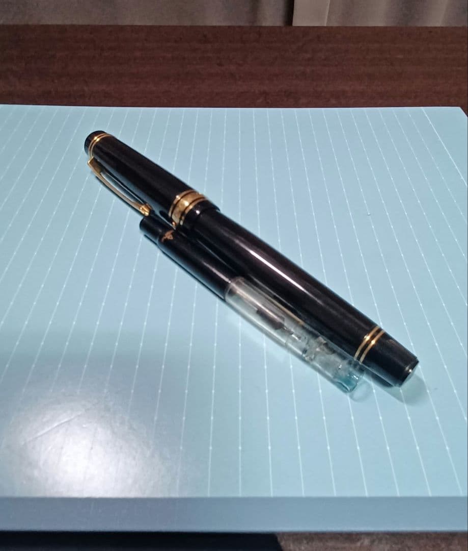 カスタム845 75周年 万年筆 M 中字 エボナイト パイロット PILOT