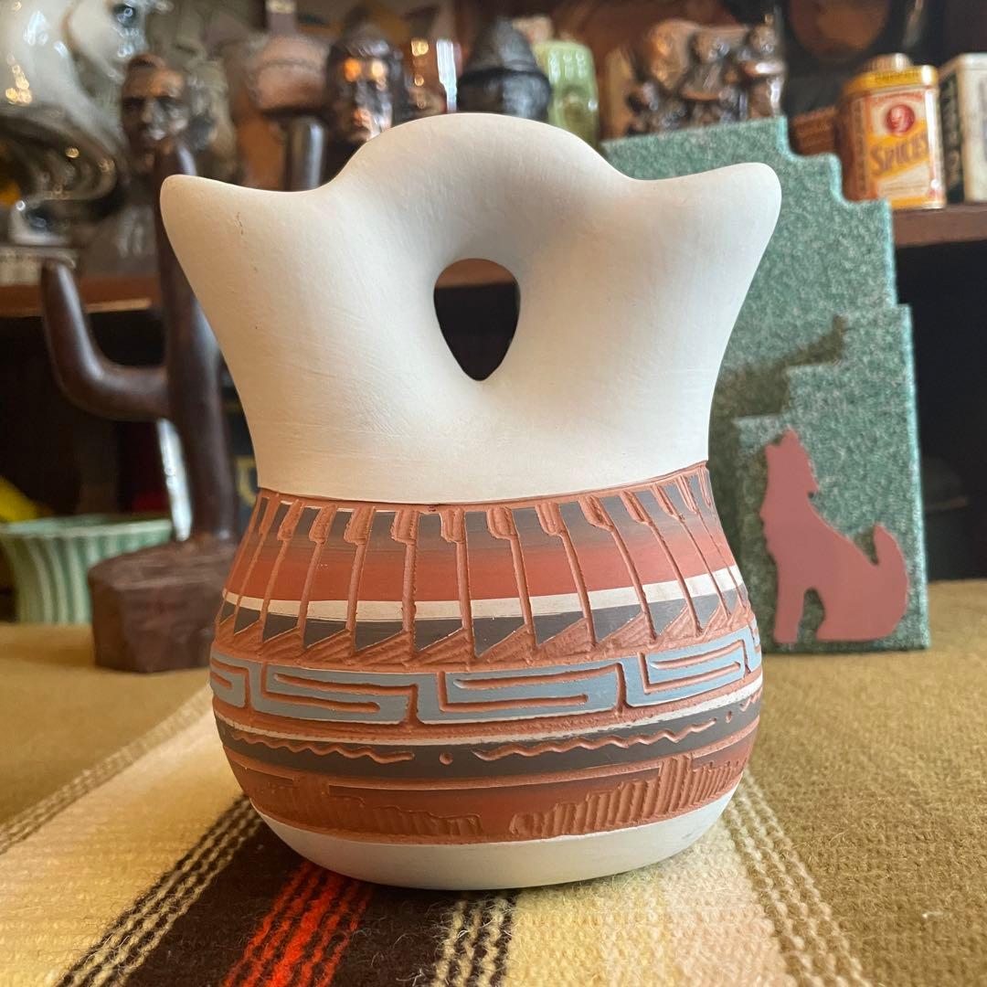 希少品！70's〜ナバホ族navajo 壷　ネイティブアメリカンヴィンテージ雑貨