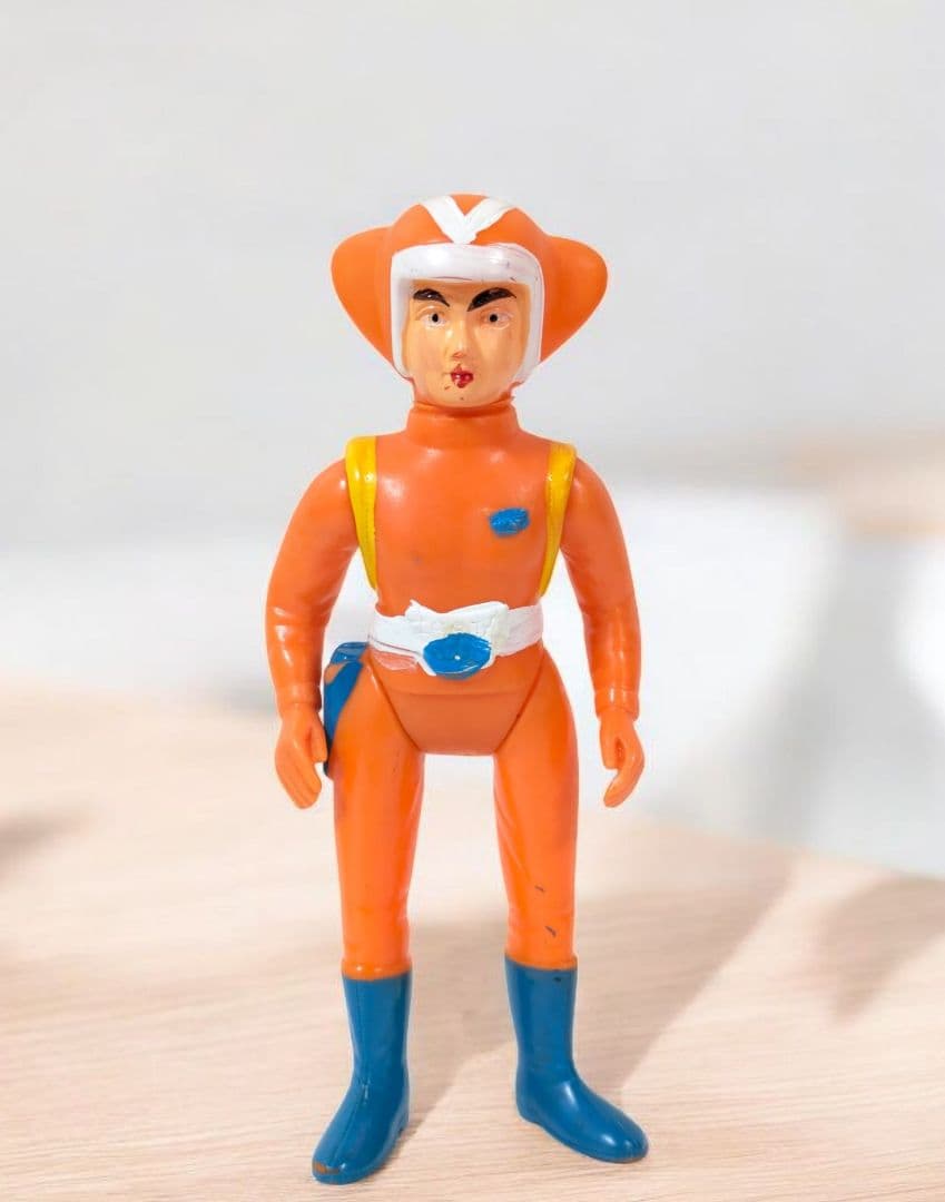 ブルマァク　トリプルファイター　SAT隊員（約15㌢）当時物　ソフビ