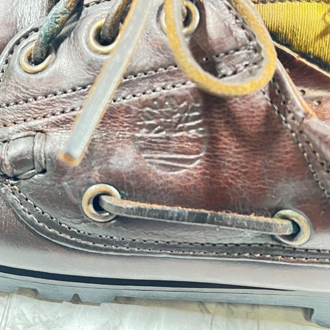 【美品】Timberland 3eye デッキシューズ　ビブラムソール　　25㎝