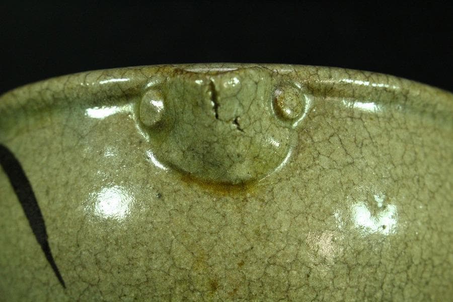 茶道具 絵唐津 方口茶碗 時代物(K-A380)