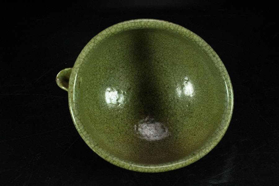 茶道具 絵唐津 方口茶碗 時代物(K-A380)