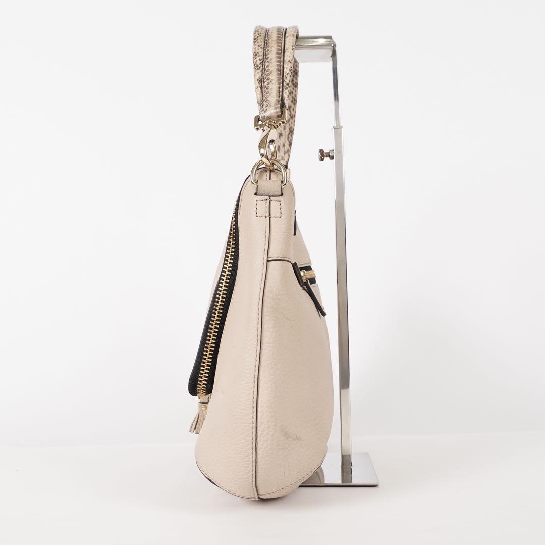 【極美品✨】アニヤハンドマーチ マキシジップ カード付き ハンドバッグ ベージュ