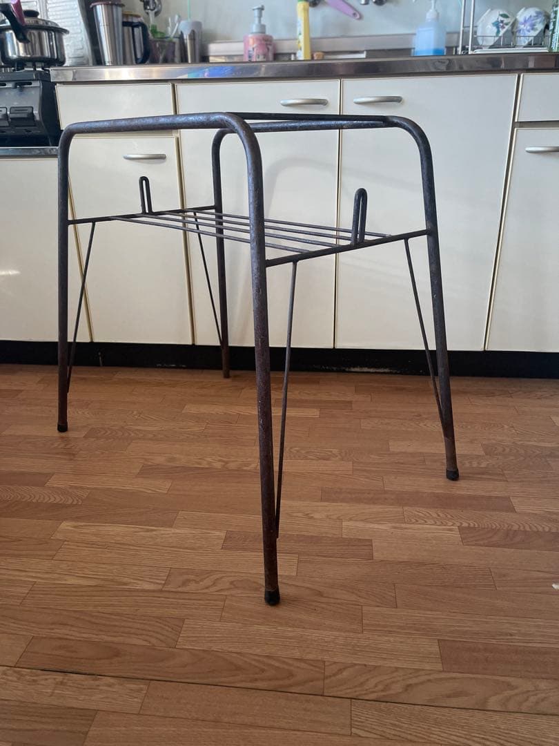 鉄脚 アイアン フレーム 台形型 TV台 テーブル 作業台 店舗什器 台座のみ