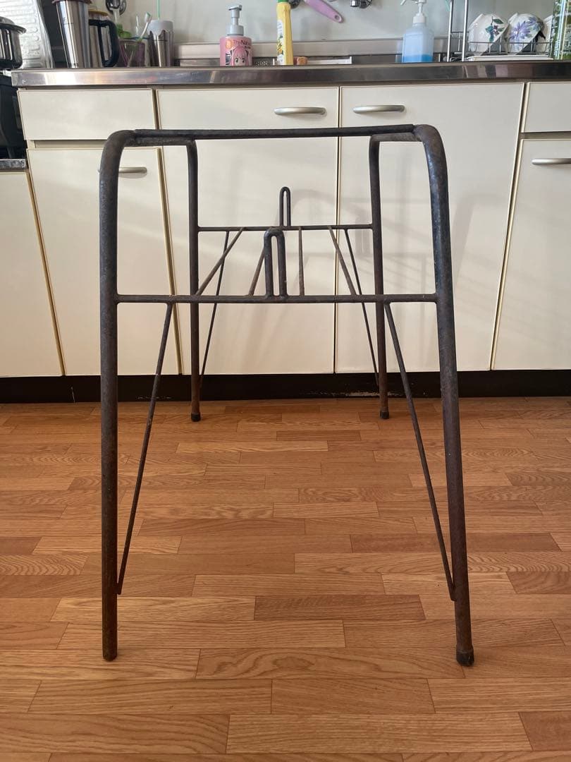 鉄脚 アイアン フレーム 台形型 TV台 テーブル 作業台 店舗什器 台座のみ