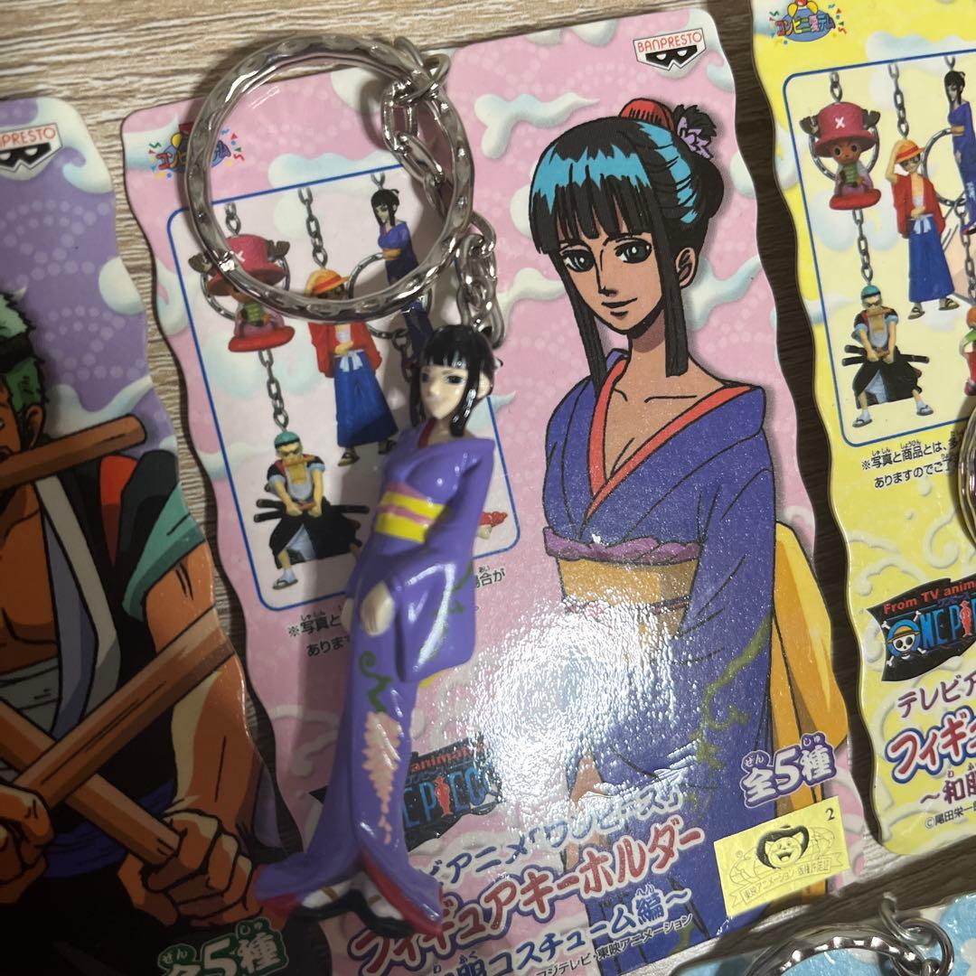 One Piece ワンピースフィギュアキーホルダー和服コスチューム編5点セット
