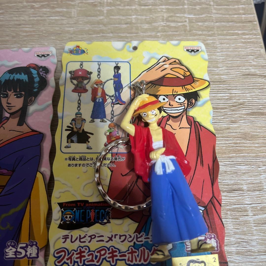 One Piece ワンピースフィギュアキーホルダー和服コスチューム編5点セット