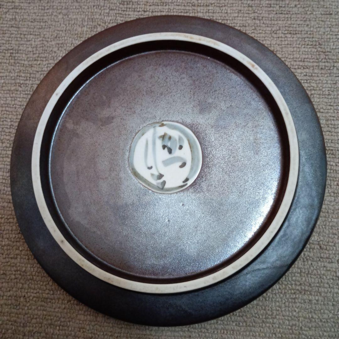 佐藤勝彦 陶器 絵皿 手描き皿 4枚セット 仏様 お地蔵様 顔 サイン 希少