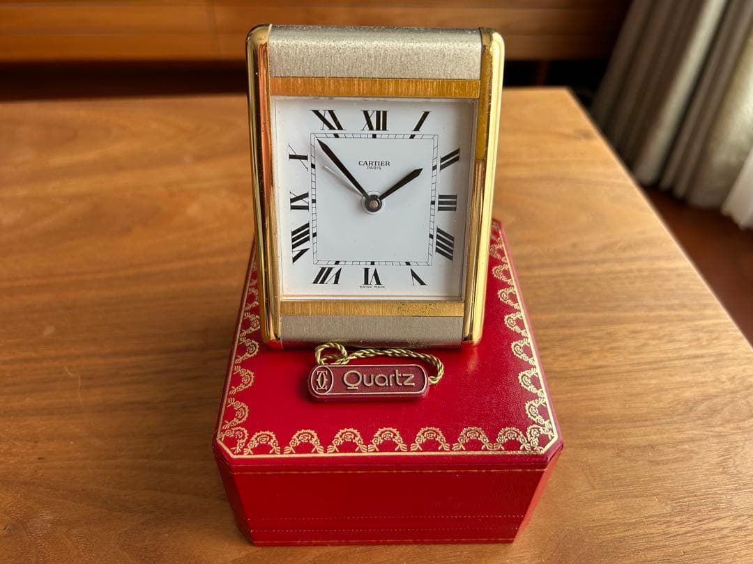 カルチェ　テーブルクロック　置時計　稼動品　保証無し　ジャンク扱い