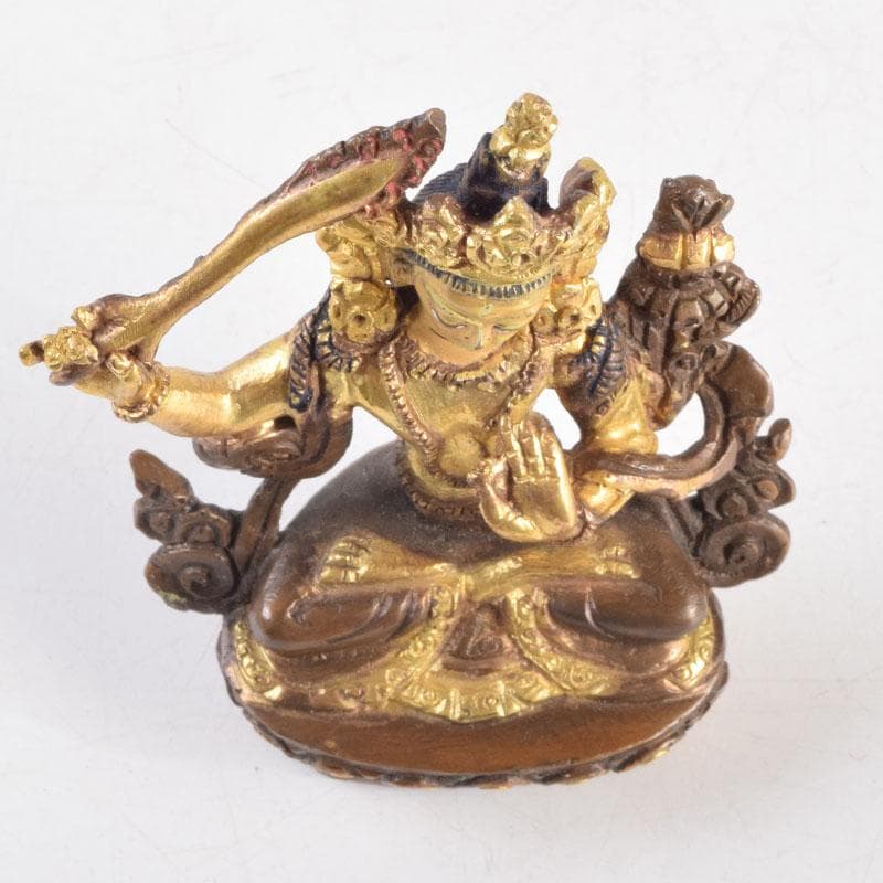 仏教美術　古銅鍍金　チベット仏　仏像　置物　V　9227