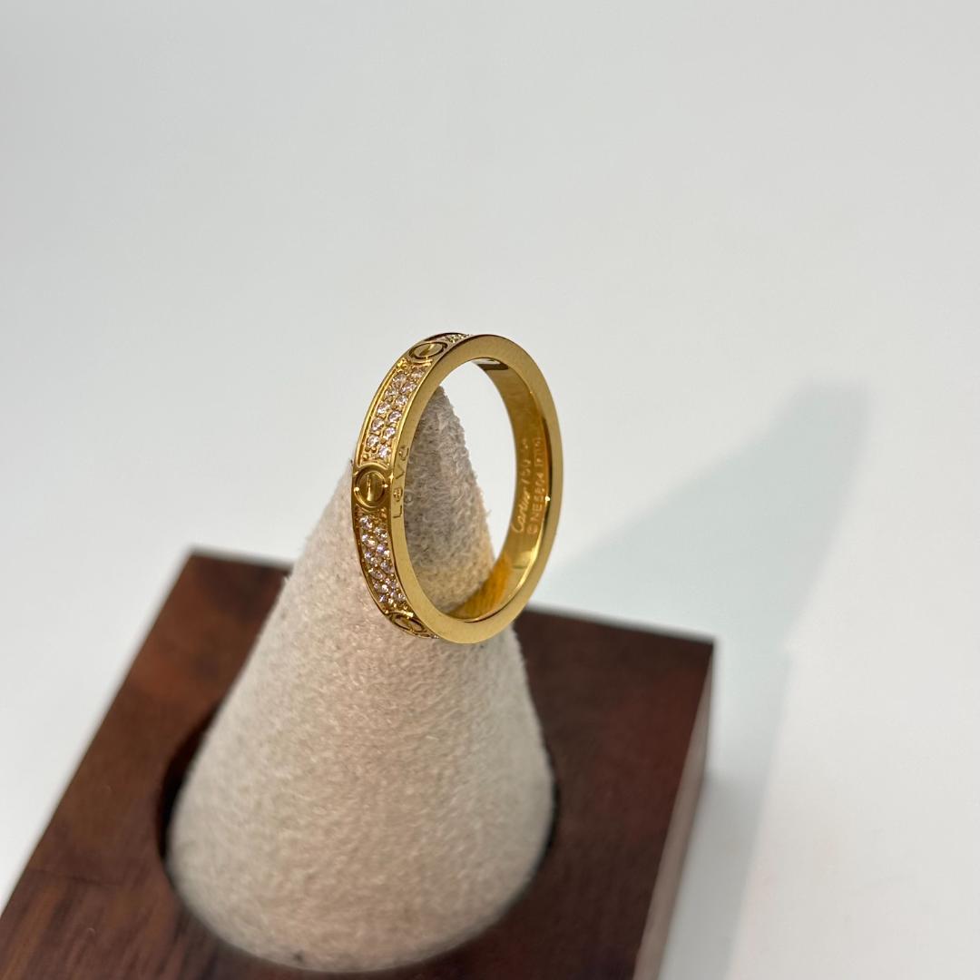 ⭐ 極美品 ✨ 18Kゴールド ダイヤモンドリング 14号