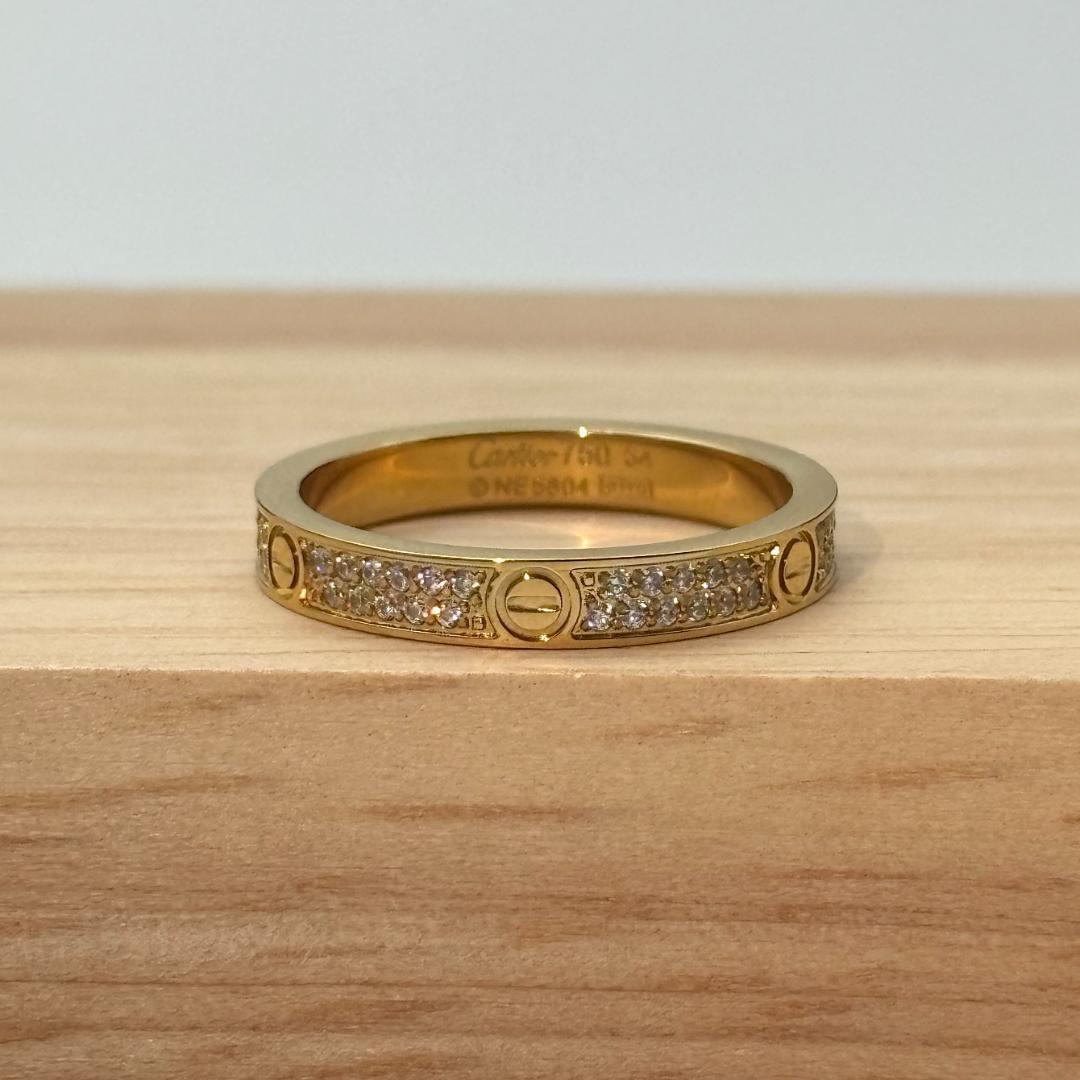 ⭐ 極美品 ✨ 18Kゴールド ダイヤモンドリング 14号