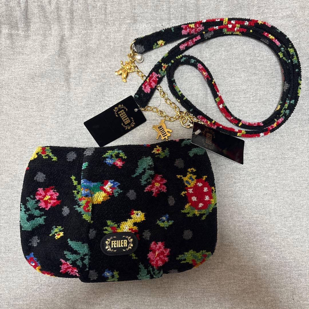 こみなり★　フェイラー　ハイジドットポーチ　ストラップ　ポシェット