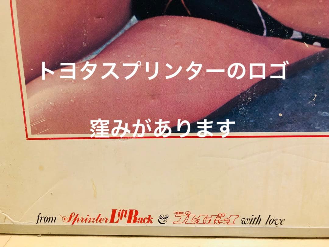 希少！ハワイの女神アグネス・ラム　パネル　トヨタスプリンター　1976年ブレイク