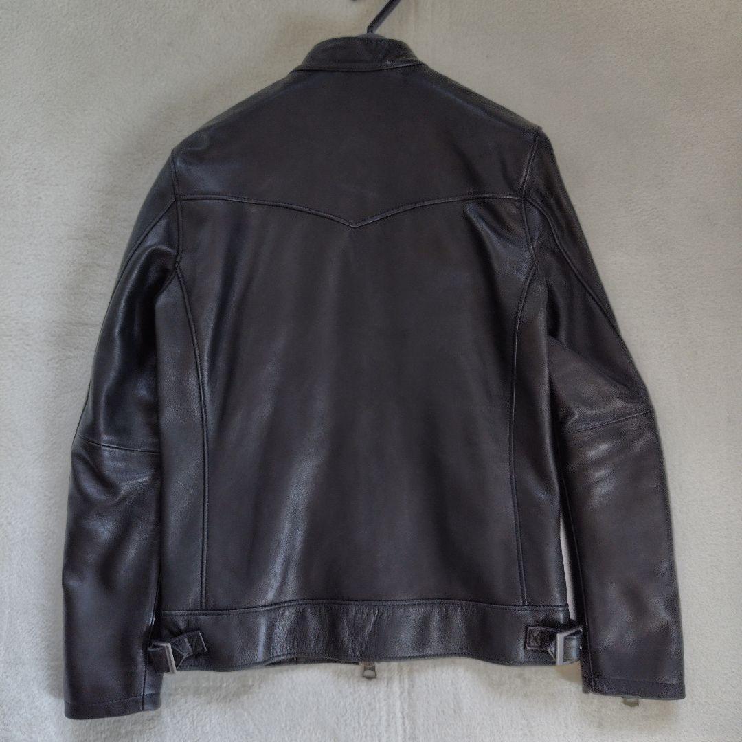 極美品　ジャックローズ　ライダース　シングル　レザージャケット　ラム　羊革　黒