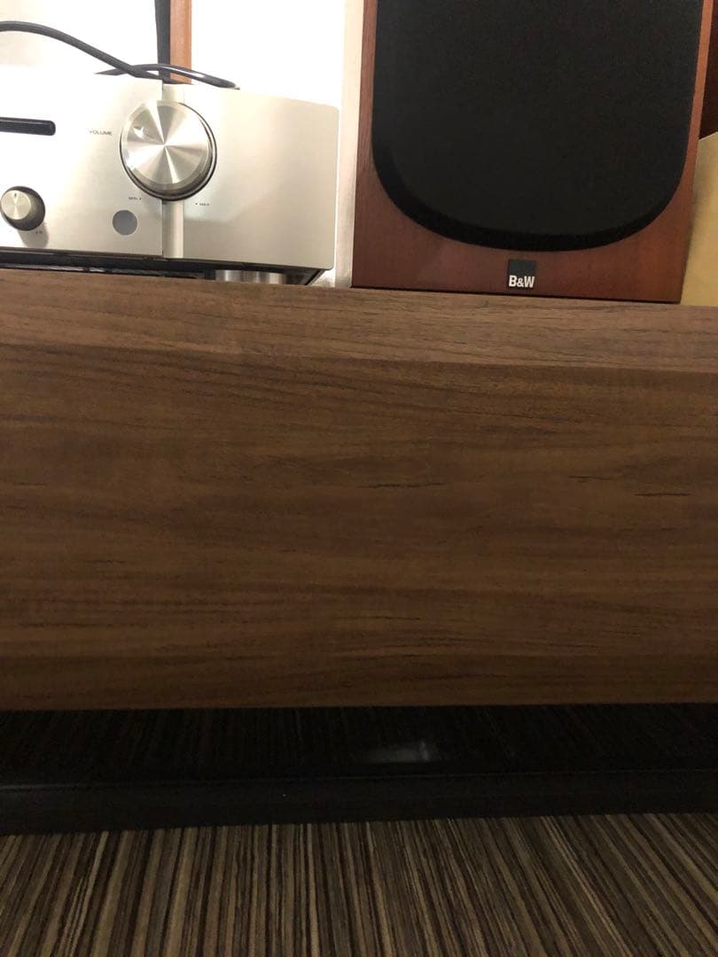 木目調テレビ台 収納付き