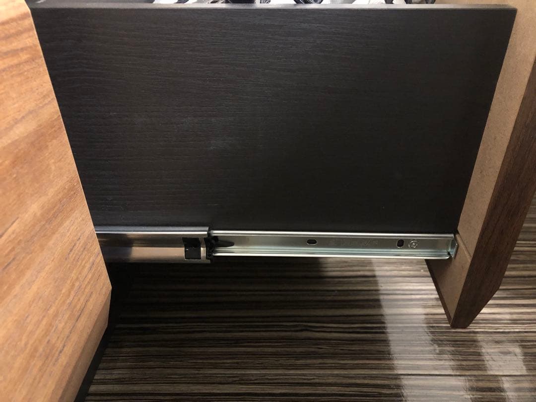 木目調テレビ台 収納付き