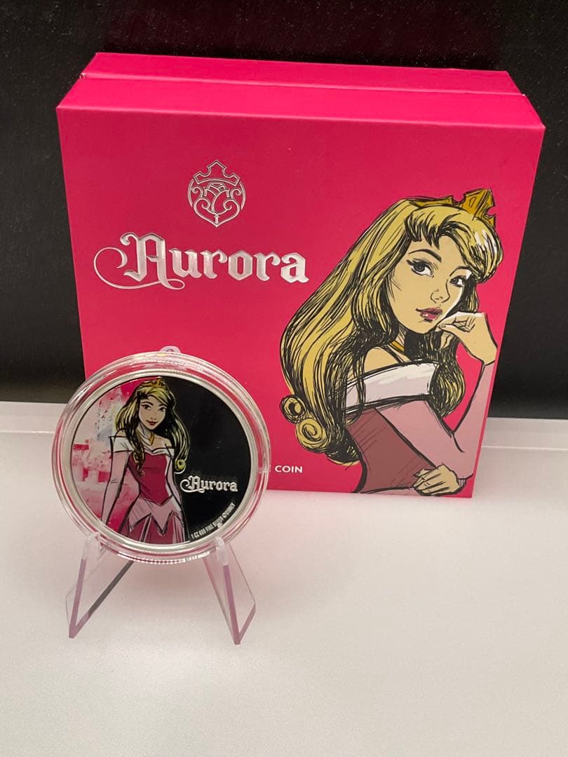 2024年ニウエ　ディズニープリンセス　オーロラ姫　1オンスプルーフ銀貨