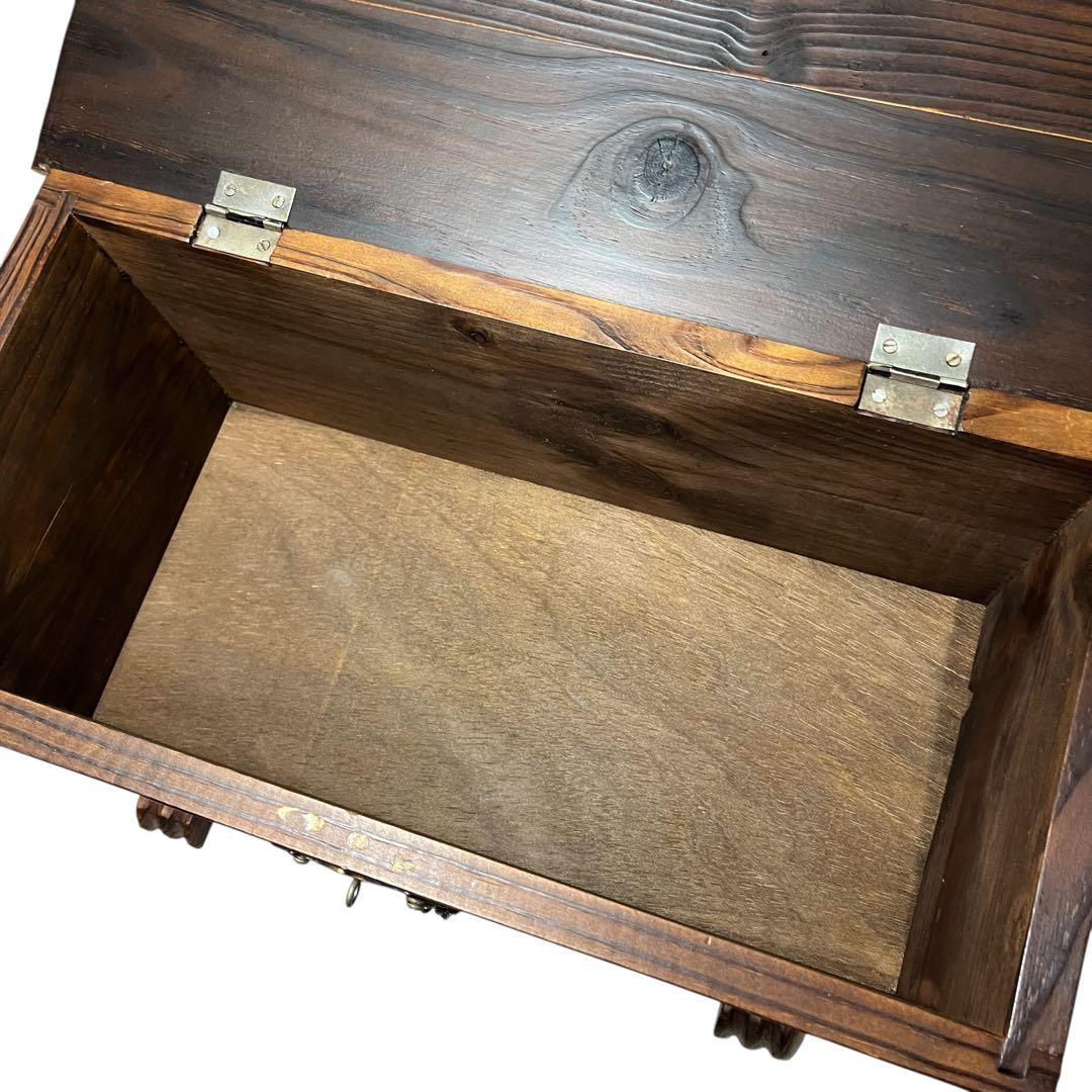 スペイン製 アンティーク 木箱 スツール 海外ヴィンテージ 小物入れ