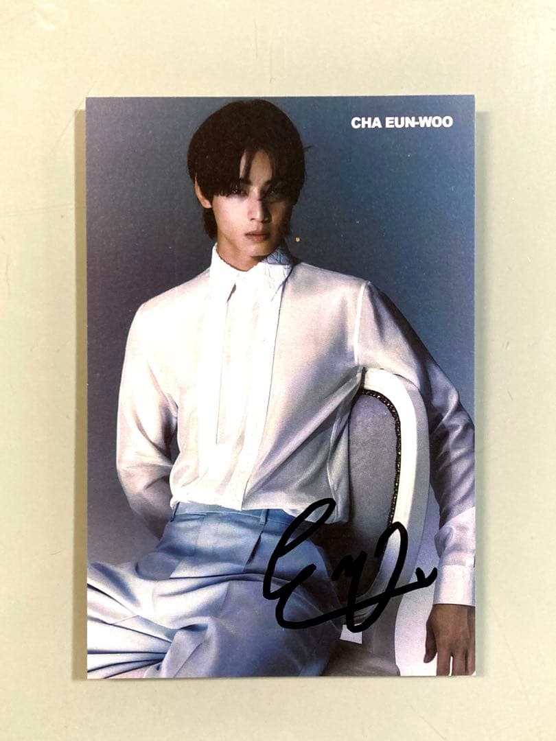 チャウヌ直筆サイン入り公式ポストカード…Cha Eun-woo…