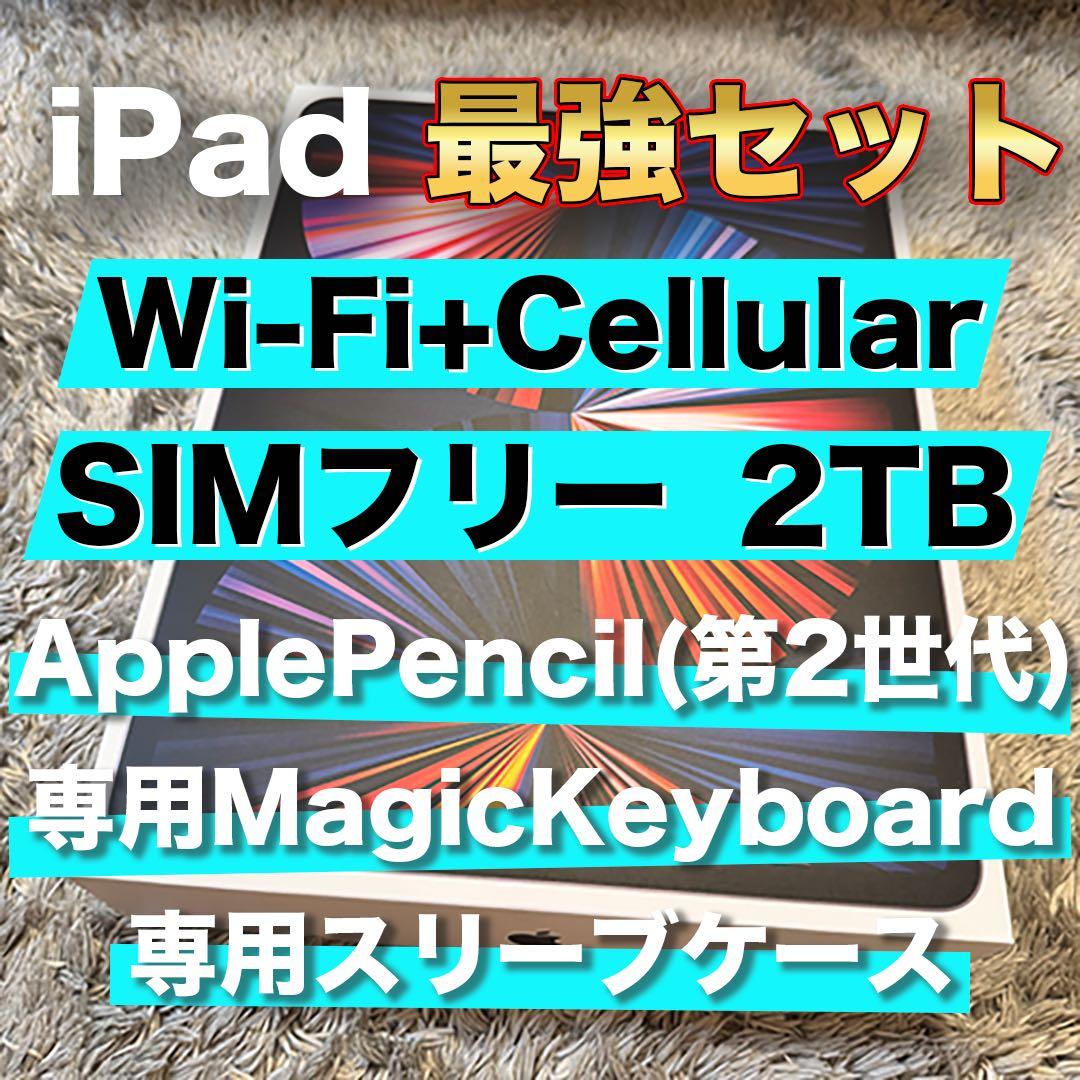 【期間限定】iPad Pro 12.9 Cellular 2TB ＋周辺機器