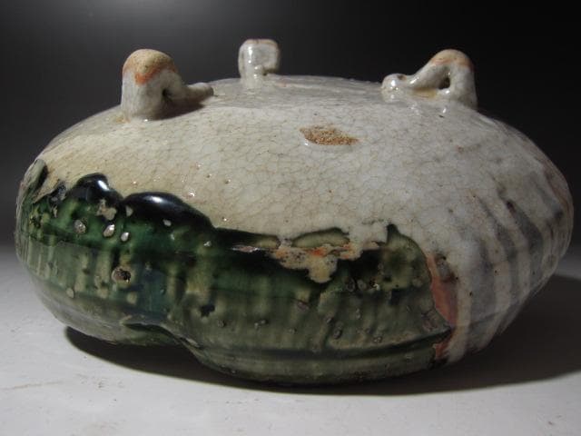 ☆　古織部　葵紋　鉢　黒田陶々庵極めがございます☆y436