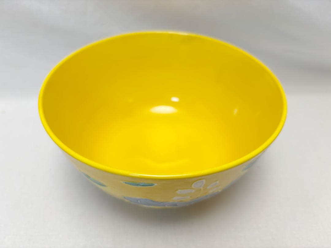 未使用 茶道具 平安 萬珠堂作 黄交趾 鳳凰文菓子鉢 菓子器 陶印 盛鉢 共箱