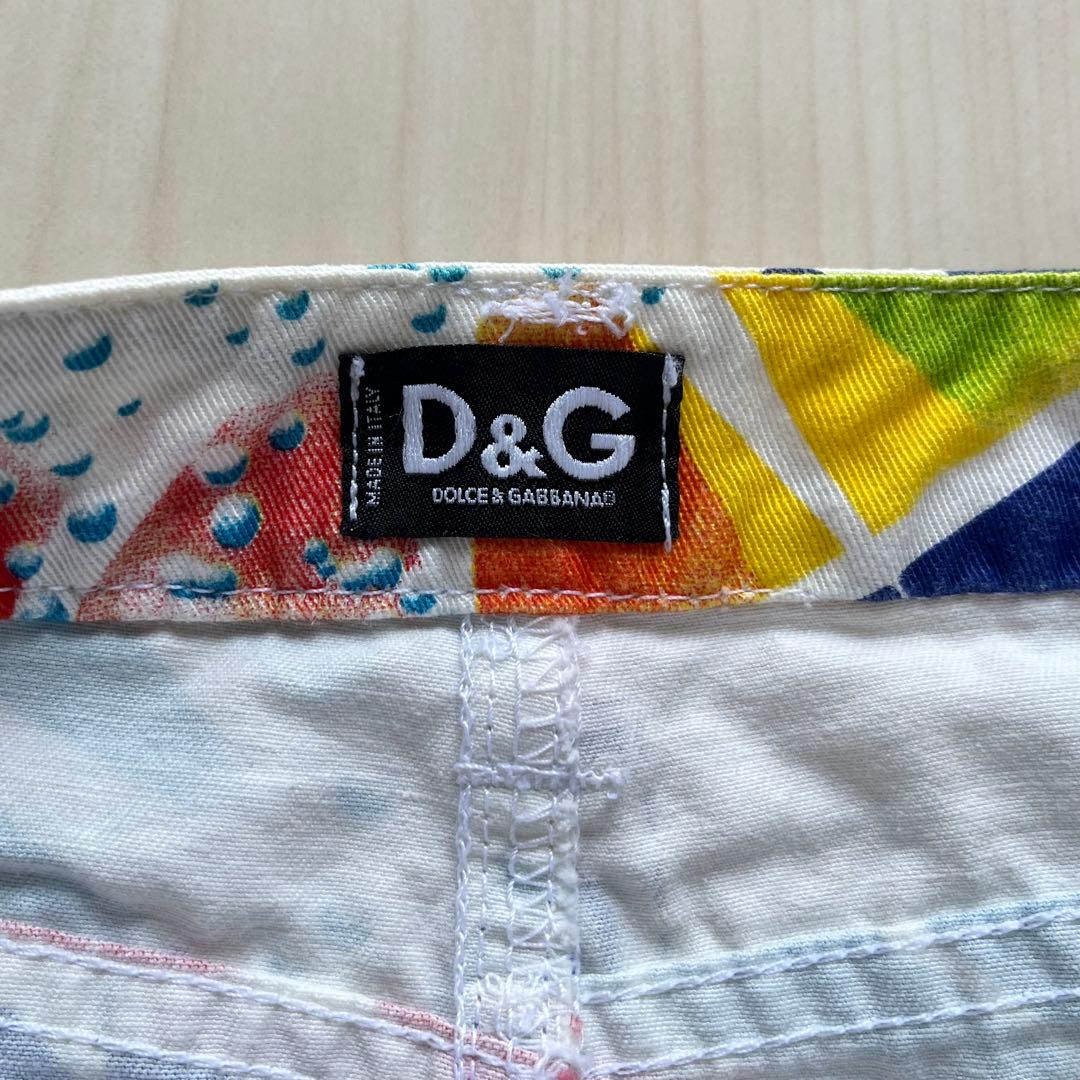 00s D&G ドルチェ&ガッバーナ 総柄 タイトスカート Danza3000