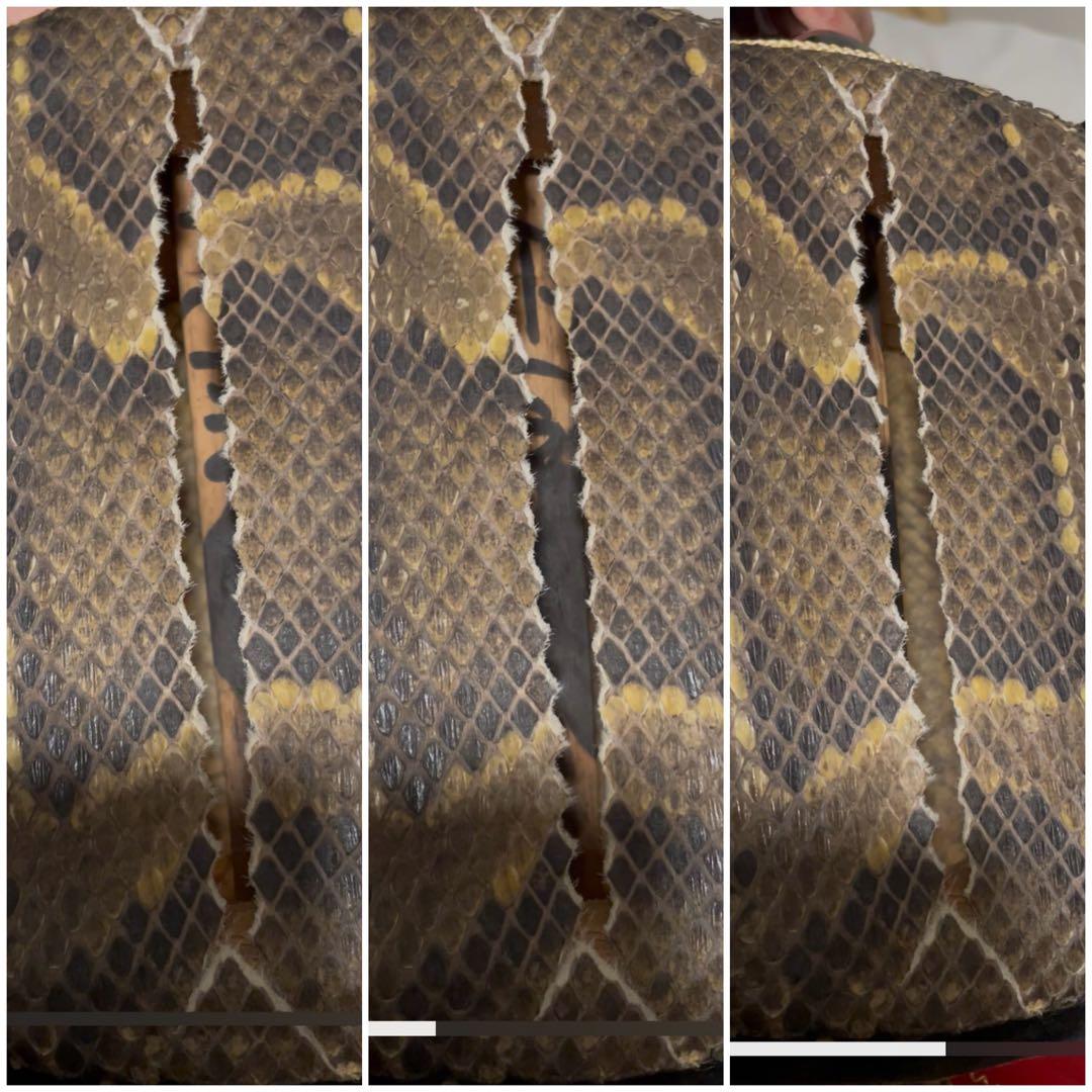 三線 ヘビ皮 2本　ケース付き　難あり