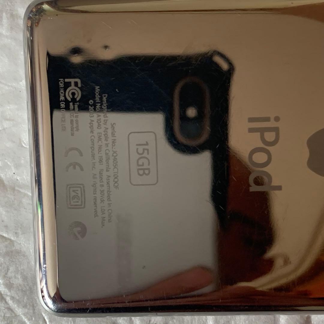 ジャンク アップル iPod Classic 第3世代 15GB