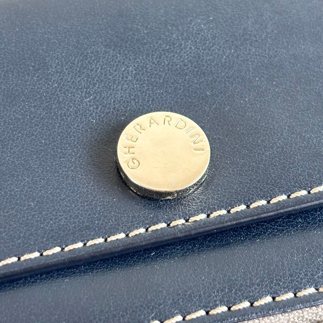美品✨ ゲラルディーニ ショルダーバッグ ソフティ レザー ポケット ポーチ