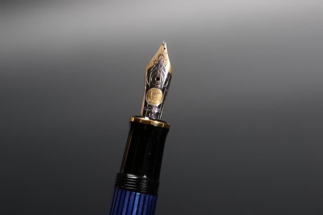 Pelikan M400 Blue Stripe 14C 585 ペリカン万年筆