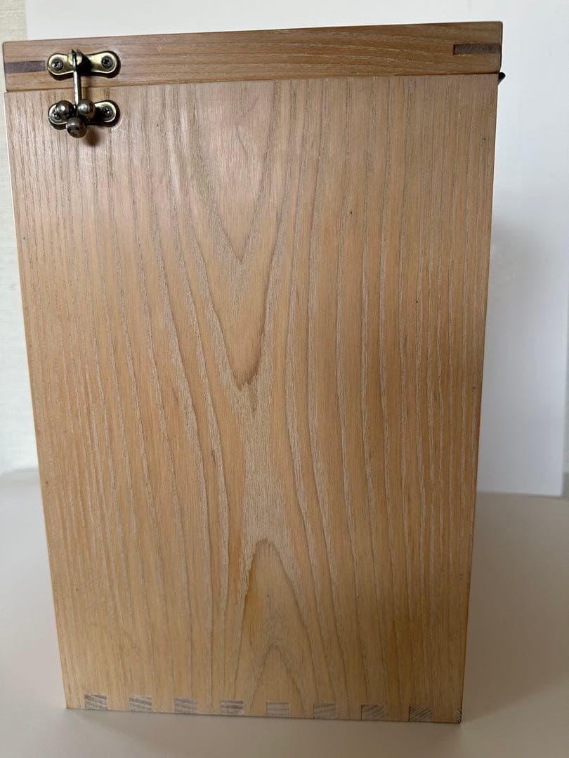 オーダー　コスメボックス　タモ×ウォールナッツ